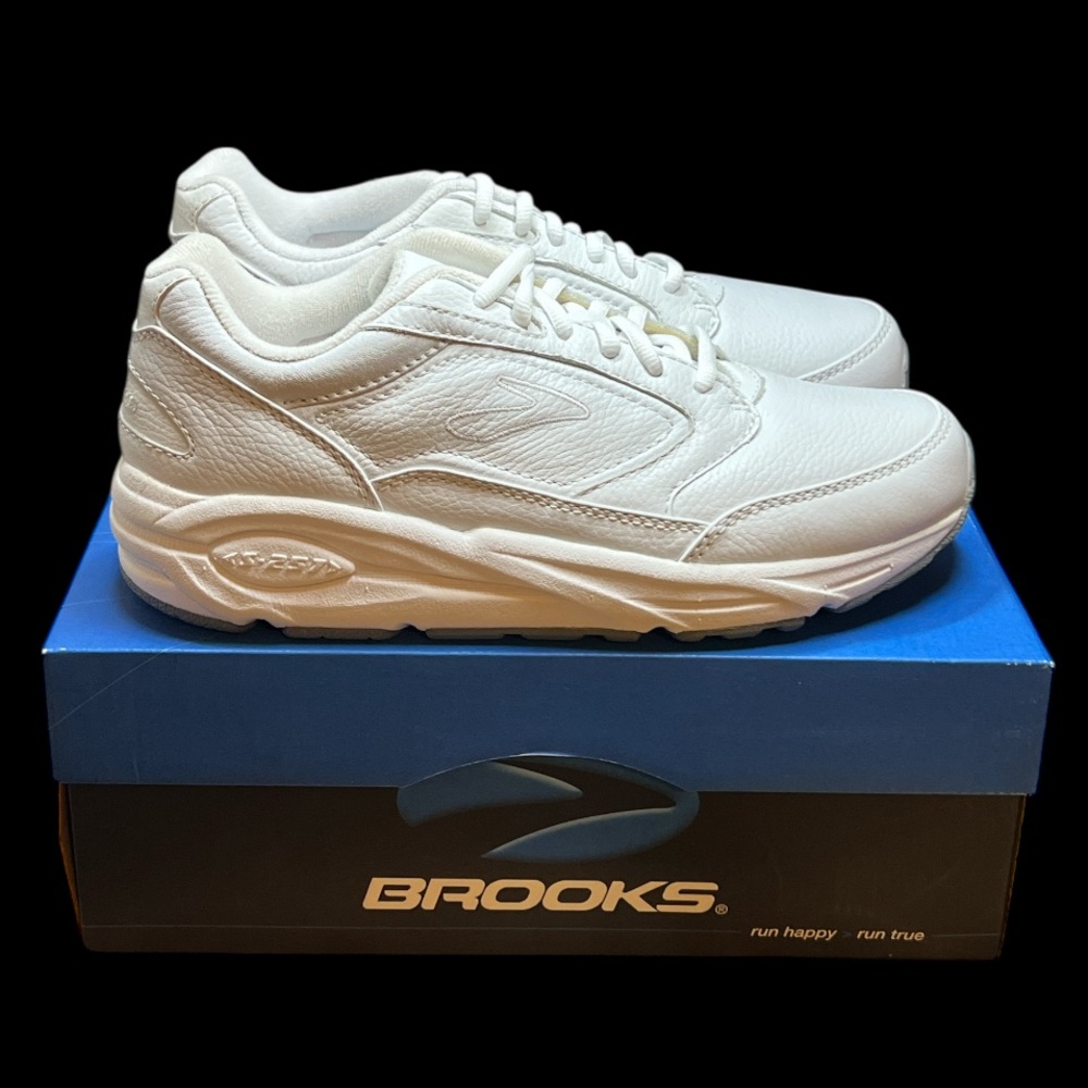 Size 8.5 -‎ BROOKS Addiction Walker NARROW WHITE/GRIFFEN GREY/BLACK M 11032 111